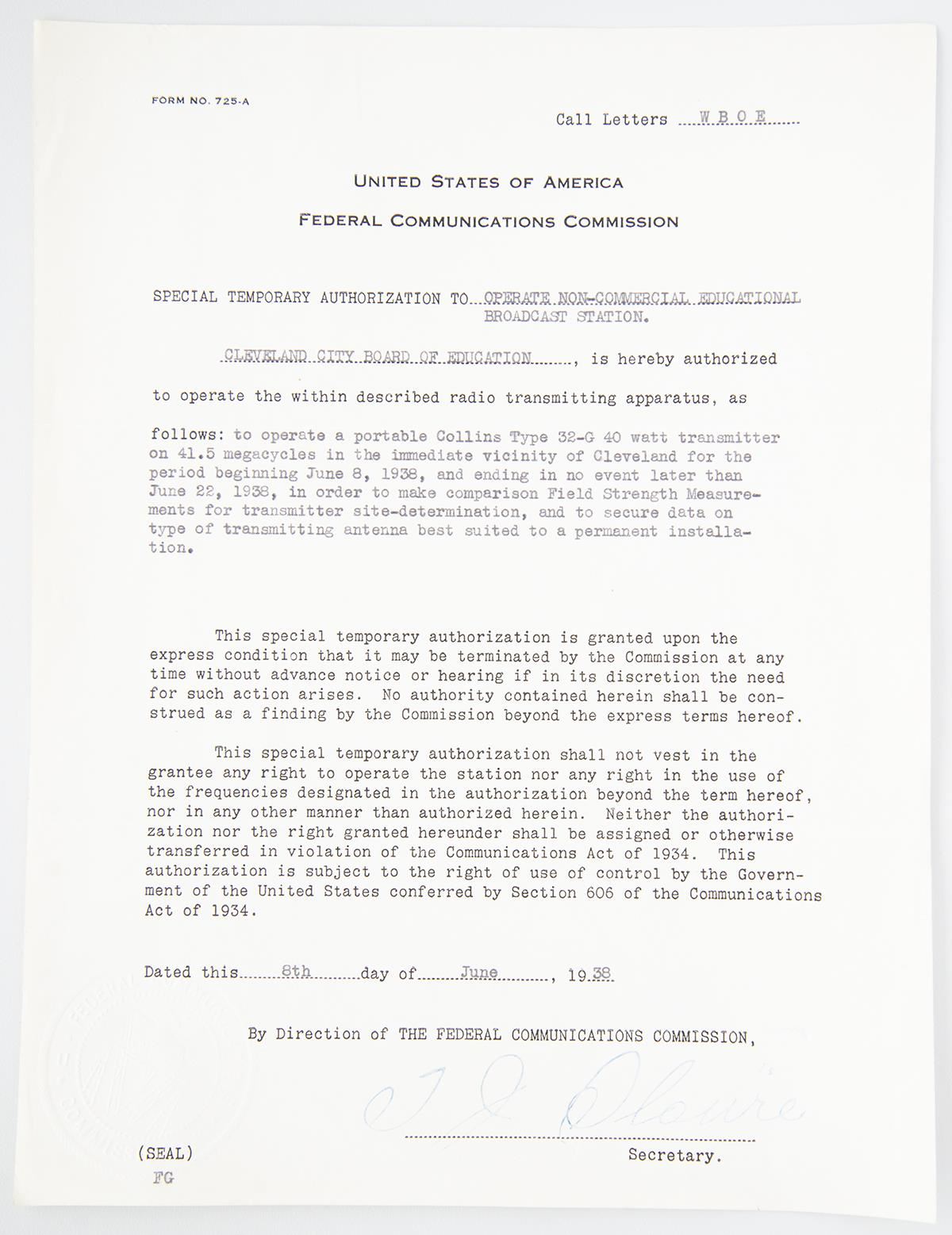 Fcc Letter