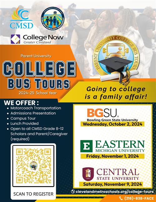 Family and Community Engagement / Parent University: College Bus Tours