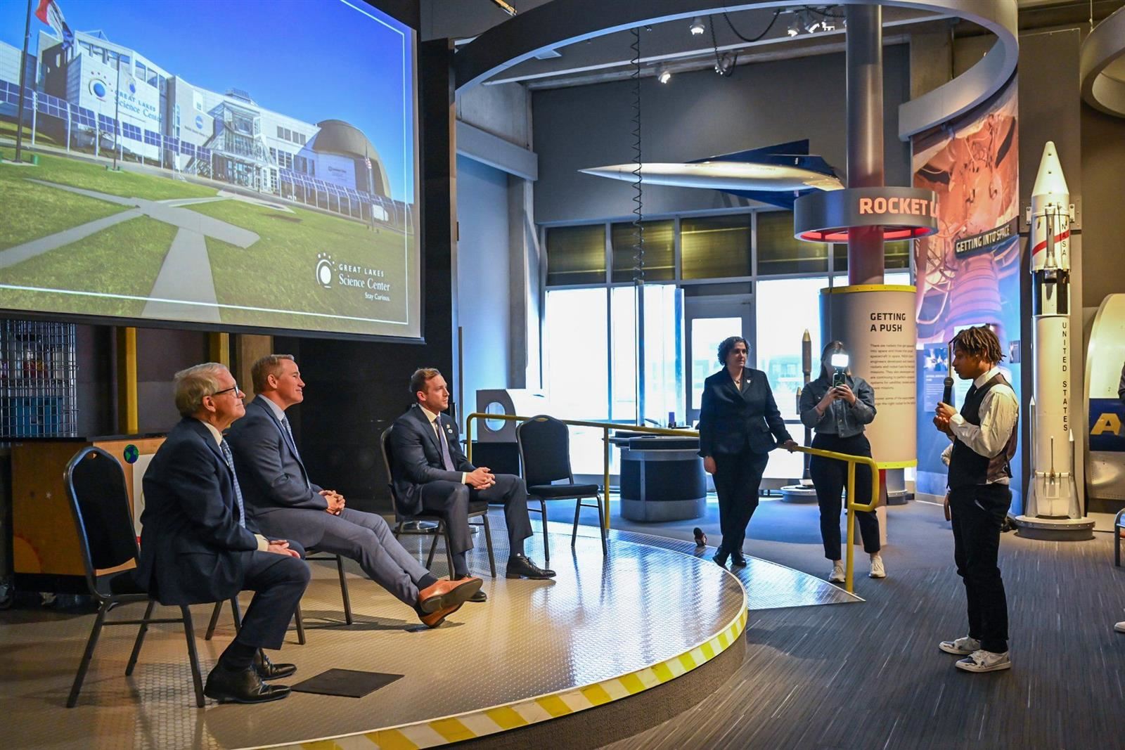  Mc2STEM students had the incredible opportunity to participate in a major press event in partnershi
