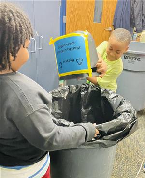 2nd & 3rd graders are recognized as recycling ambassadors of Mary McLeod Bethune!