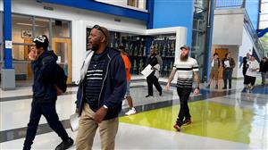 Fathers walk at Max Hayes
