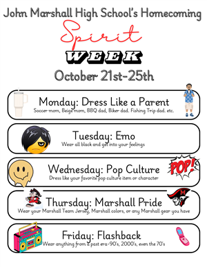 Spirit Week Flyer