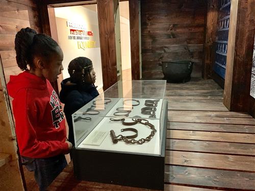 Students at the DuSable Museum of African American History  