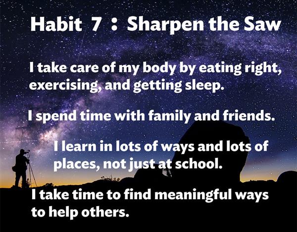 Thoughts on Habit 7