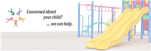 Slide with Logo and the words "Concerned about your Child?...we can help. 