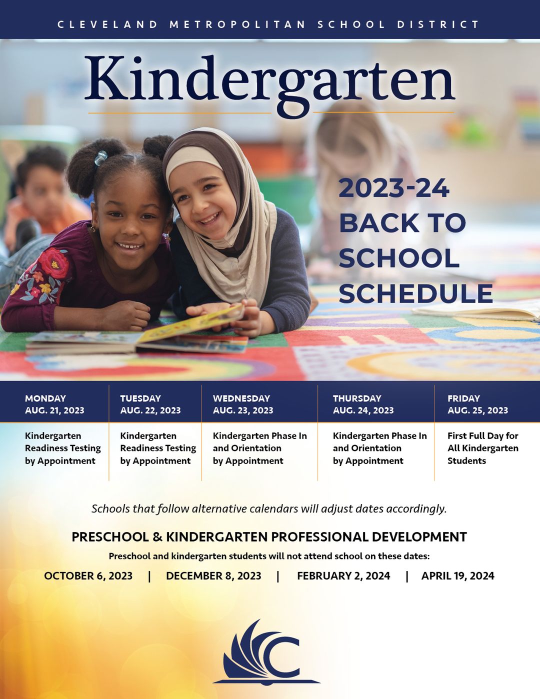23-24 Kindergarten Schedule