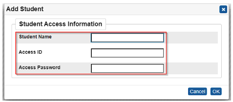 Add Student information