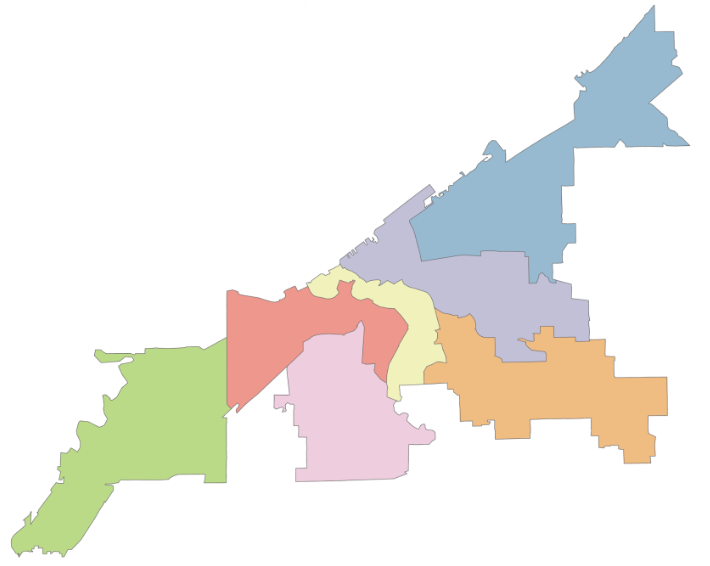 City Regions map