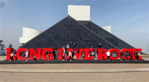 Wales students visit the Rock Hall