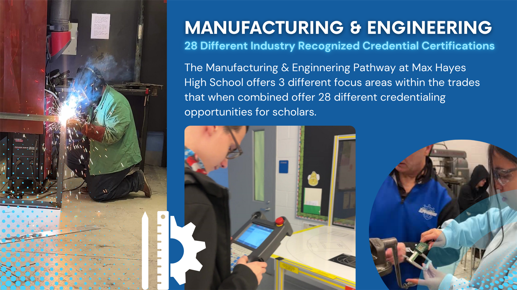 Best High School in Cleveland, Ohio CTE Programming Automotive Tech Manufacturing Building and Construction Industry Recognized Credentials