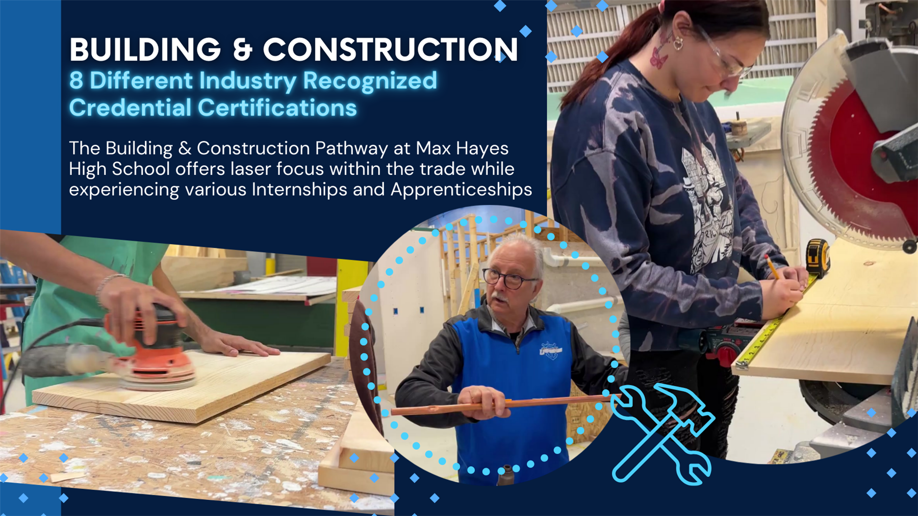 Best High School in Cleveland, Ohio CTE Programming Automotive Tech Manufacturing Building and Construction Industry Recognized Credentials