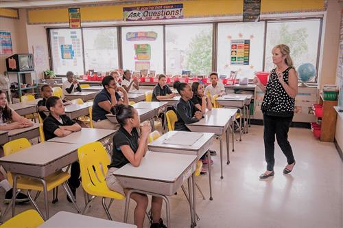 Yellow classroom 