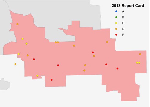 Map showing Southeast region